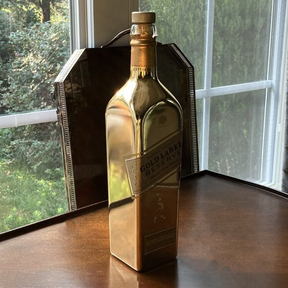 RARE GOLD FINISH BOTTLE Empty Johnnie Walker Gold Label Reserve, Limited Edition - Picture 6 of 10